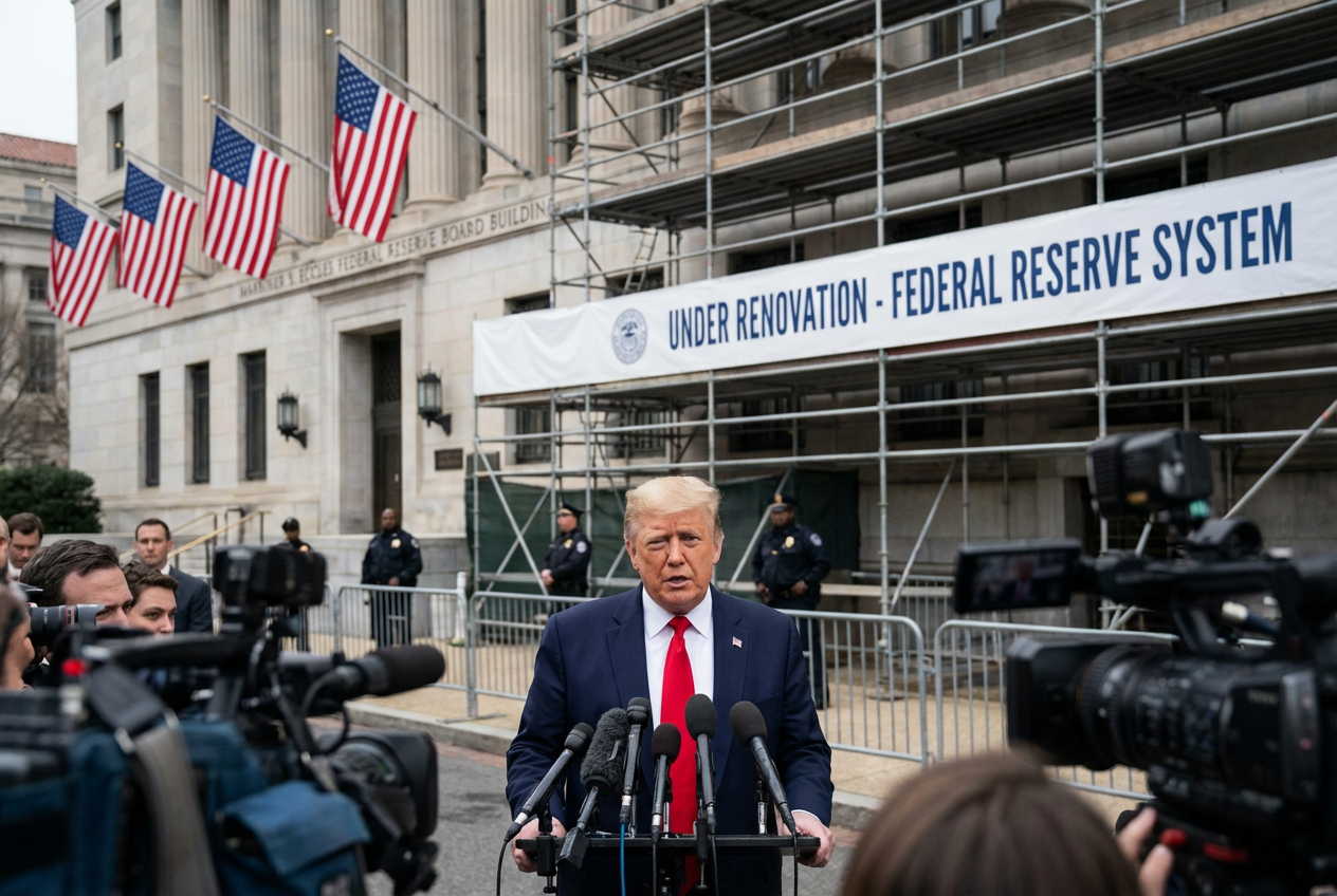 Trump Threatens Fed Chairman Removal Over Ongoing Headquarters Probe