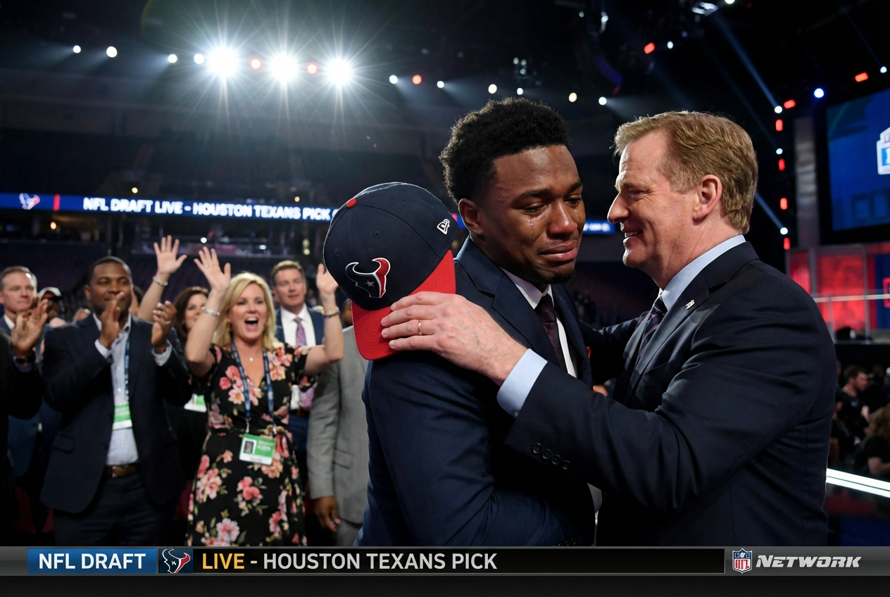 What Emotional Forces Drove This NFL Draft Prospect to Tears on Stage?
