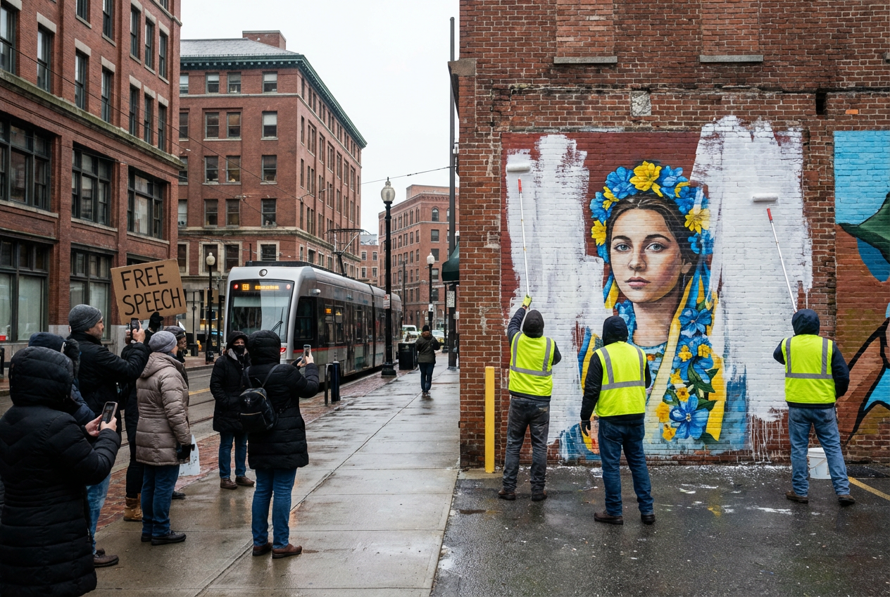 Trump Involvement Sparks Controversy Over Providence Mural Removal