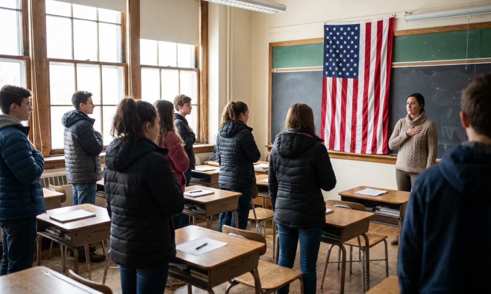OUTRAGE: Woke School District PANICS, Now Allows Pledge After Patriotic Lawsuit!